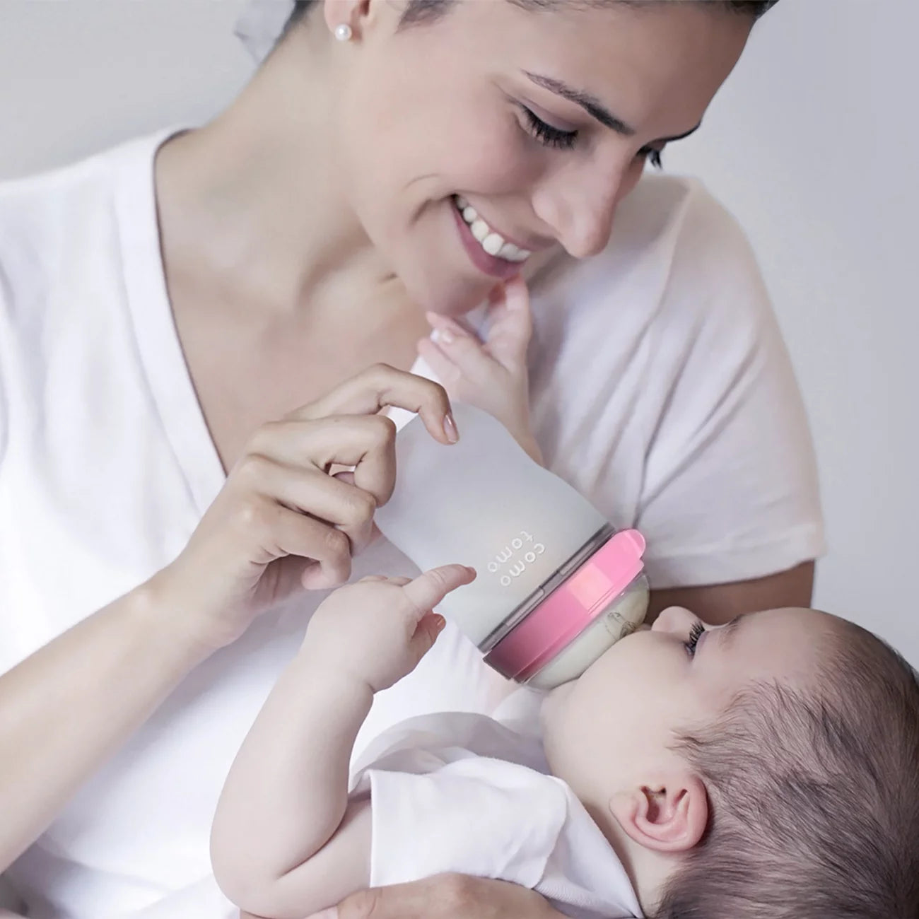 Baby Bottle, Double Pack, 8 Oz Pink