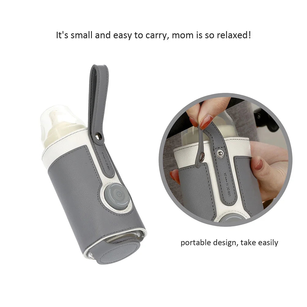 Baby Bottle Warmer Bag USB Bottle Warmer on the Go Bottle Warmer Milk Bottle Heating Warmer