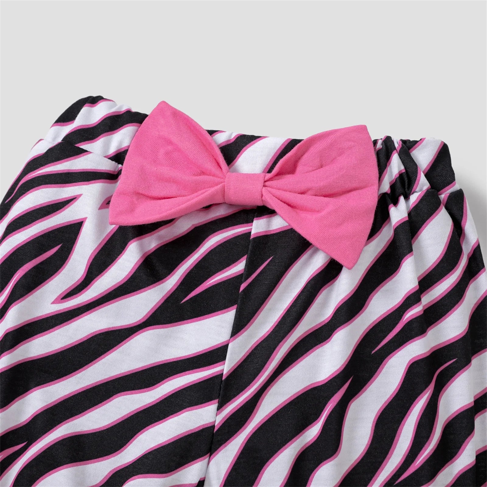 Baby Girl Clothes Set Ruffle Sleeve Zebra Bodysuit and Shorts Newborn Gift 9-12 Months