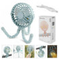 Mini Handheld Stroller Fan, Personal Portable Baby Car Seat Fan with Flexible Tripod Fix on Stroller,Usb Rechargeable Desk Fan Adjustable 3 Speeds for Camping
