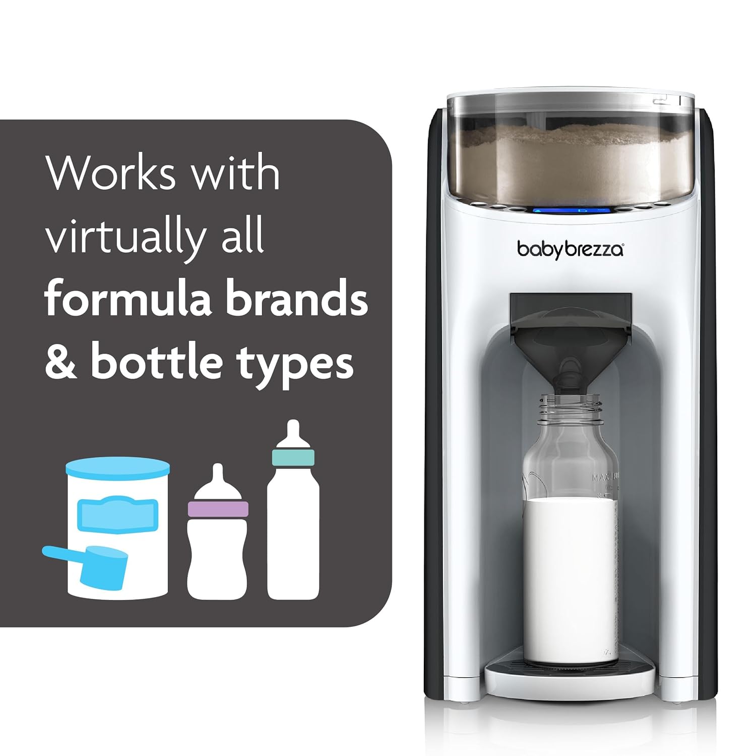 New and Improved Formula Pro Advanced Formula Dispenser Machine - Automatically Mix a Warm Formula Bottle Instantly - Easily Make Bottle with Automatic Powder Blending, White
