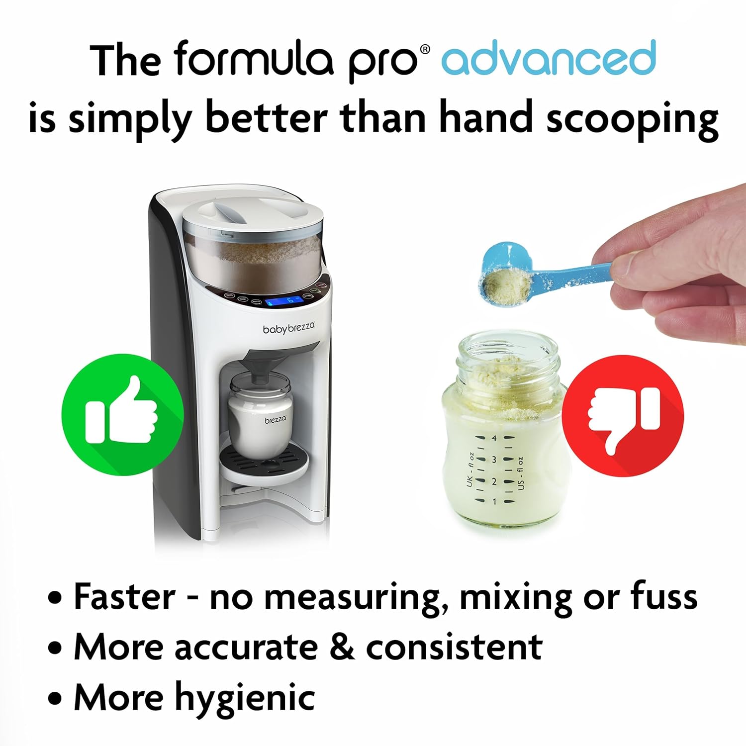 New and Improved Formula Pro Advanced Formula Dispenser Machine - Automatically Mix a Warm Formula Bottle Instantly - Easily Make Bottle with Automatic Powder Blending, White