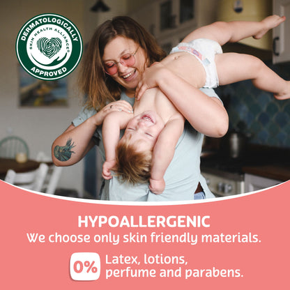 (2 Pack) Parent'S Choice Dry & Gentle Diapers Size 2, 40 Count (Select for More Options)