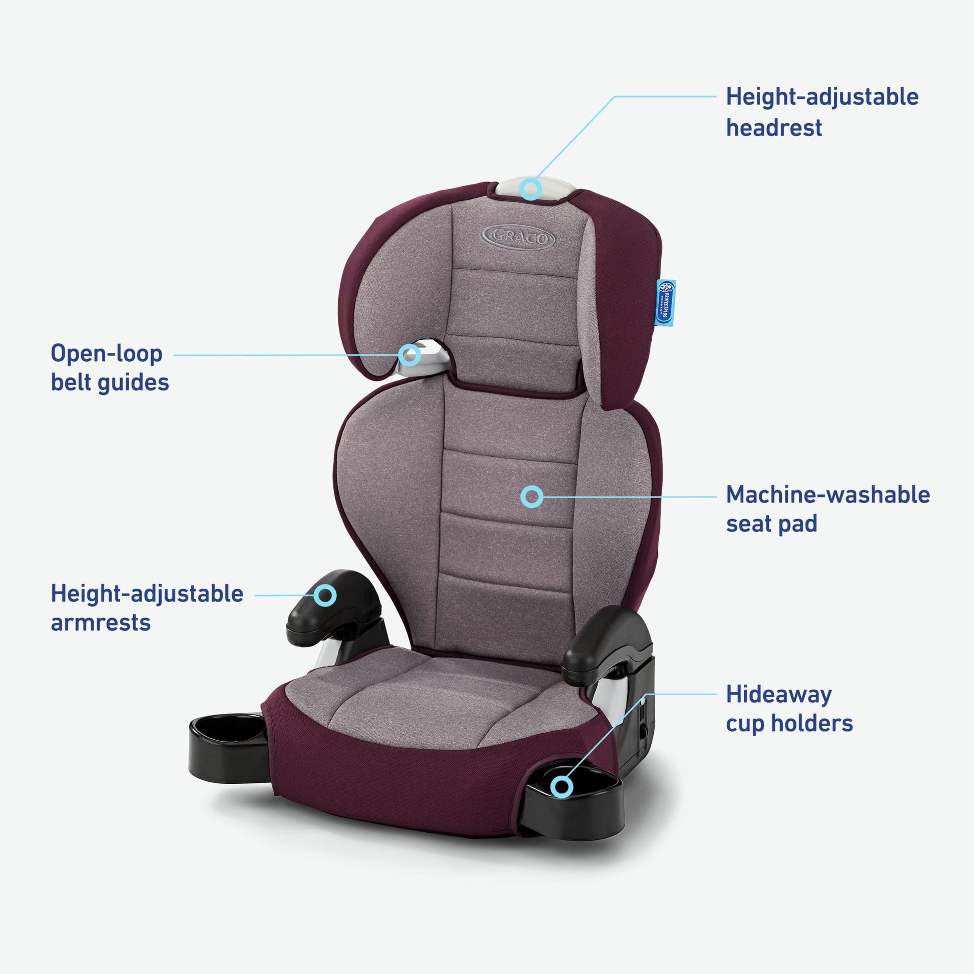 Turbobooster 2.0 Highback Booster Car Seat, Freya, 1 Count